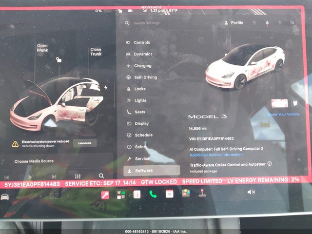 Tesla Model 3 Rear-wheel Drive 2023 5YJ3E1EA0PF614483 Image 7