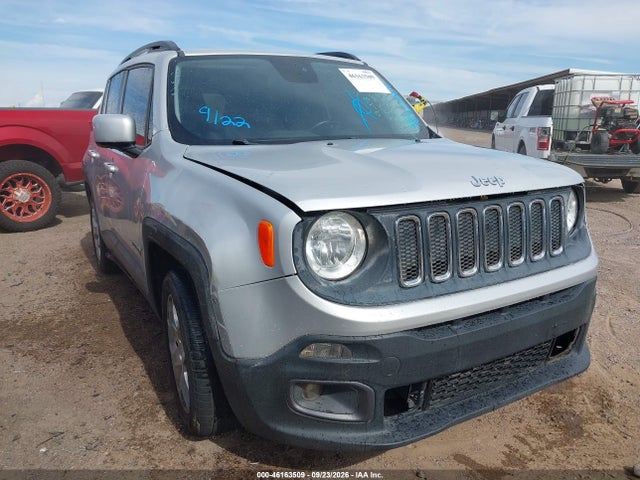 2016 Jeep Renegade Latitude მანქანა იყიდება აუქციონზე, vin: ZACCJABT1GPD44335, აუქციონის ნომერი: 46163509