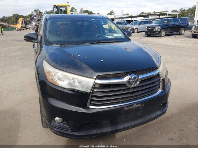 2015 Toyota Highlander Xle V6 მანქანა იყიდება აუქციონზე, vin: 5TDJKRFH2FS218866, აუქციონის ნომერი: 46163726
