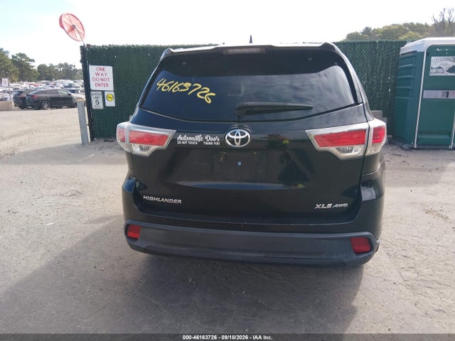 2015 Toyota Highlander Xle V6 მანქანა იყიდება აუქციონზე, vin: 5TDJKRFH2FS218866, აუქციონის ნომერი: 46163726
