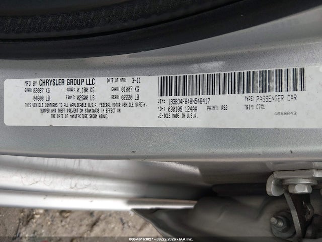 Продажа на аукционе авто 2011 Dodge Avenger Express, vin: 1B3BD4FB4BN546417, номер лота: 46163827