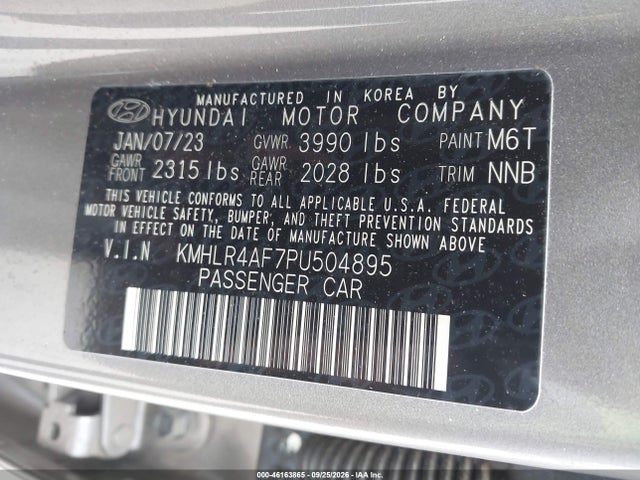 Aukcja sprzedaży 2023 Hyundai Elantra N Line, vin: KMHLR4AF7PU504895, numer aukcji: 46163865