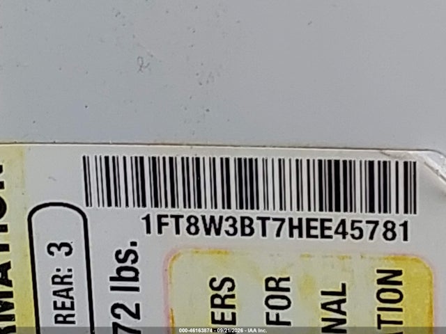 Продаж на аукціоні авто 2017 Ford F-350 Xlt, vin: 1FT8W3BT7HEE45781, номер лоту: 46163874