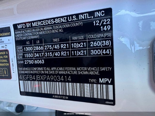 Продаж на аукціоні авто 2023 Mercedes-benz Gle 350, vin: 4JGFB4JBXPA903414, номер лоту: 46163972