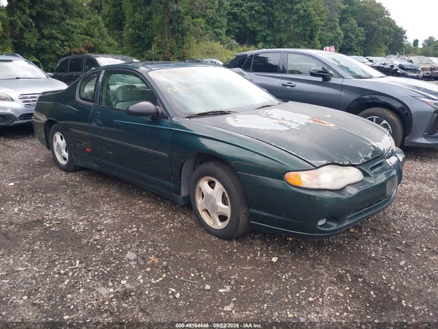 2002 Chevrolet Monte Carlo Ss მანქანა იყიდება აუქციონზე, vin: 2G1WX15K929138935, აუქციონის ნომერი: 46164446