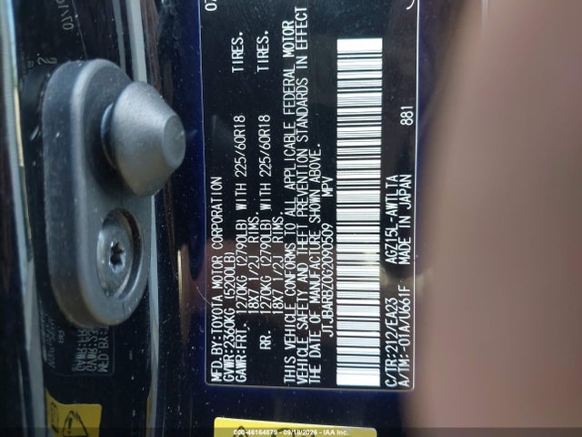 Продаж на аукціоні авто 2016 Lexus Nx 200t, vin: JTJBARBZ0G2090509, номер лоту: 46164879