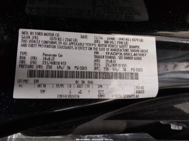 Ford FOCUS ST 2014 1FADP3L95EL461067 Image 9