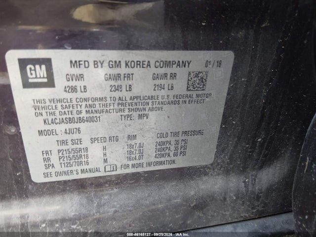 Buick Encore Preferred 2018 KL4CJASB0JB640031 Image 9