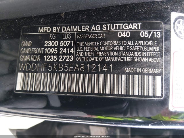 Mercedes-Benz E 350 2014 WDDHF5KB5EA812141 Image 9