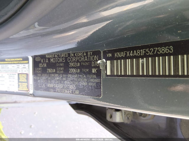 Продаж на аукціоні авто 2015 Kia Forte Ex, vin: KNAFX4A81F5273863, номер лоту: 46165291