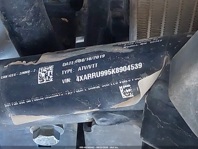 Продажа на аукционе авто 2019 Polaris Ranger Xp 1000 Eps Northstar Hvac Edition, vin: 4XARRU995K8904539, номер лота: 46165342