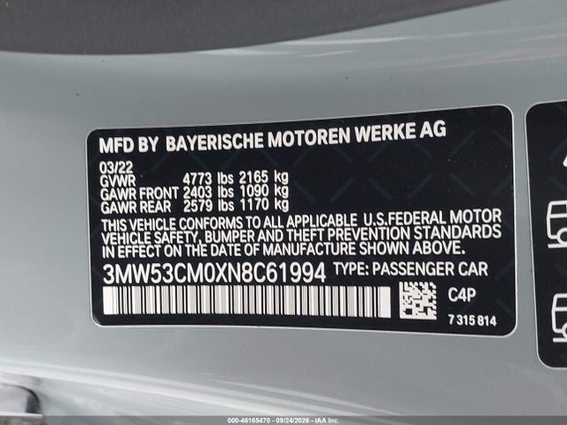 BMW M240 I Xdrive 2022 3MW53CM0XN8C61994 Image 9