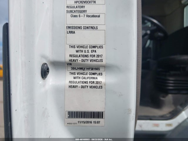Aukcja sprzedaży 2017 Kenworth K100e, vin: 3BKJHM6X1HF581665, numer aukcji: 46165503