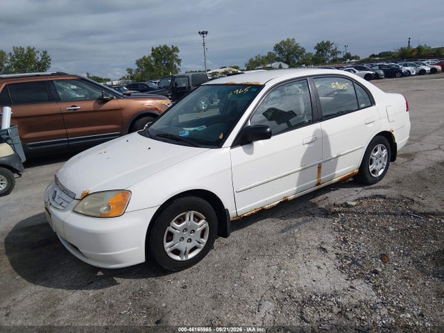 2002 Honda Civic Lx მანქანა იყიდება აუქციონზე, vin: 1HGES16502L012645, აუქციონის ნომერი: 46165965