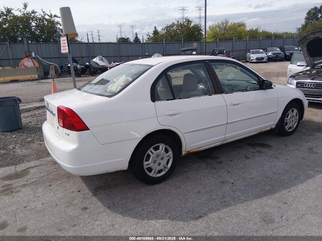 2002 Honda Civic Lx მანქანა იყიდება აუქციონზე, vin: 1HGES16502L012645, აუქციონის ნომერი: 46165965