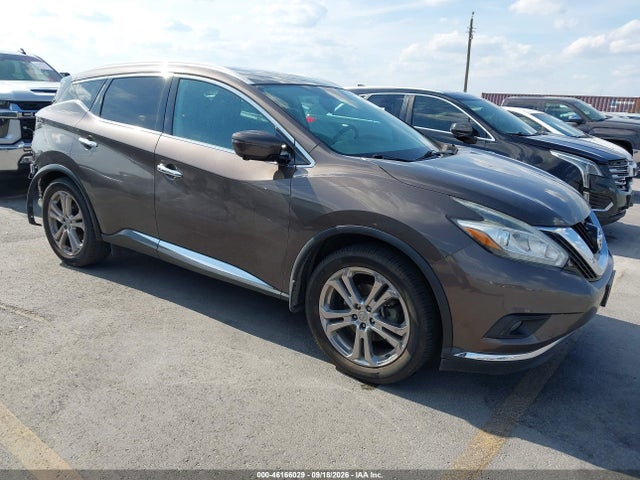 Продаж на аукціоні авто 2015 Nissan Murano Platinum, vin: 5N1AZ2MG3FN290450, номер лоту: 46166029
