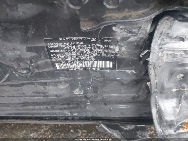 2020 Subaru Forester Premium მანქანა იყიდება აუქციონზე, vin: JF2SKAJC3LH578473, აუქციონის ნომერი: 46166049