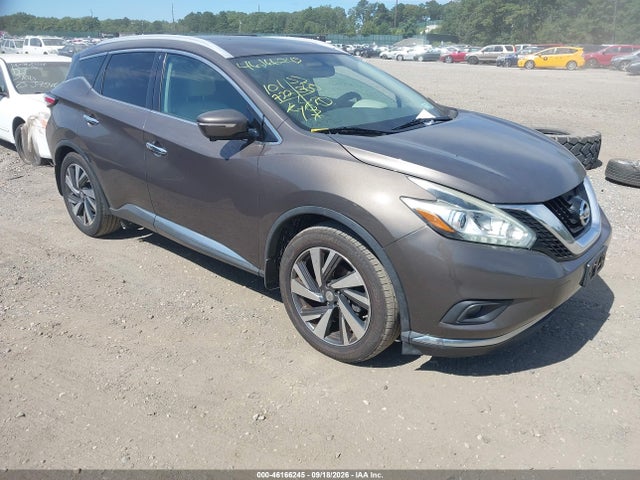 2015 Nissan Murano Platinum მანქანა იყიდება აუქციონზე, vin: 5N1AZ2MH2FN205686, აუქციონის ნომერი: 46166245