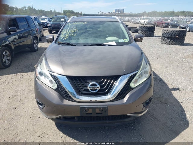 2015 Nissan Murano Platinum მანქანა იყიდება აუქციონზე, vin: 5N1AZ2MH2FN205686, აუქციონის ნომერი: 46166245