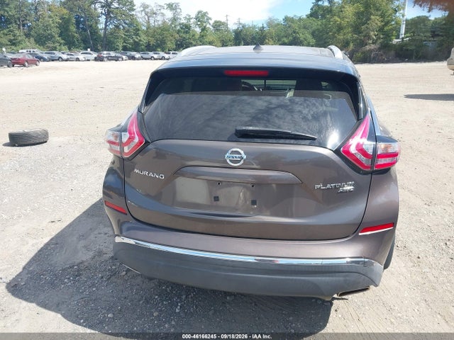 2015 Nissan Murano Platinum მანქანა იყიდება აუქციონზე, vin: 5N1AZ2MH2FN205686, აუქციონის ნომერი: 46166245
