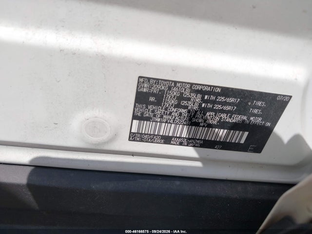 Продаж на аукціоні авто 2020 Toyota Rav4 Xle, vin: JTMW1RFV4LD522481, номер лоту: 46166575