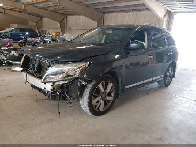 2016 Nissan Pathfinder Platinum მანქანა იყიდება აუქციონზე, vin: 5N1AR2MM8GC616021, აუქციონის ნომერი: 46166615