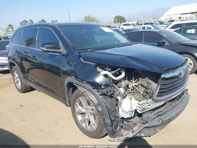 2015 Toyota Highlander Xle V6 მანქანა იყიდება აუქციონზე, vin: 5TDKKRFH7FS100297, აუქციონის ნომერი: 46166632