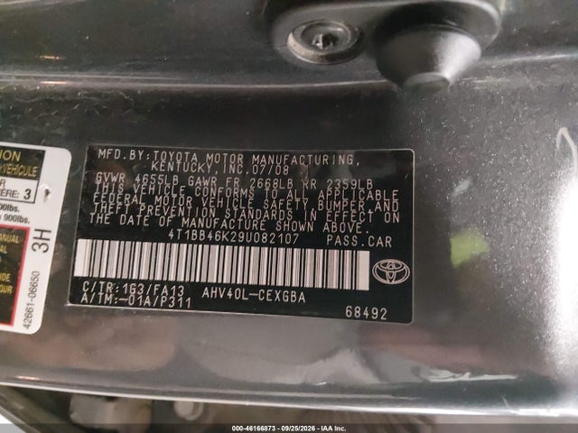 Продаж на аукціоні авто 2009 Toyota Camry Hybrid, vin: 4T1BB46K29U082107, номер лоту: 46166873