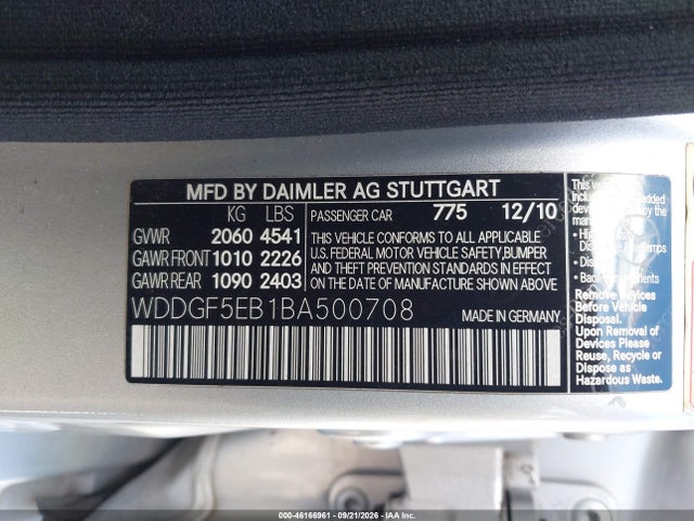 Продаж на аукціоні авто 2011 Mercedes-benz C 300 Luxury/sport, vin: WDDGF5EB1BA500708, номер лоту: 46166961