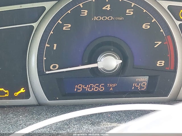 46167079 :رقم المزاد ، 2HGFA16928H526450 vin ، 2008 Honda Civic Ex-l مزاد بيع