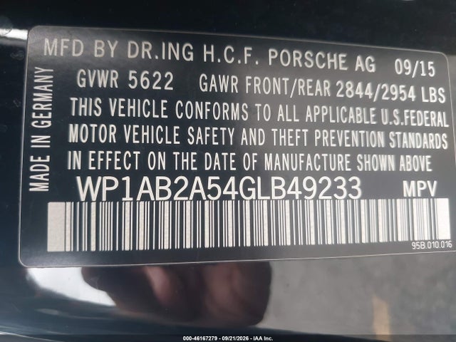 Porsche MACAN S 2016 WP1AB2A54GLB49233 Image 9
