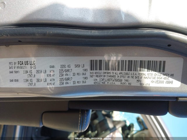 2015 Jeep Cherokee Sport მანქანა იყიდება აუქციონზე, vin: 1C4PJLAB7FW760560, აუქციონის ნომერი: 46167366
