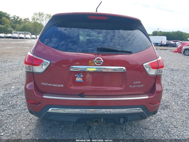 2014 Nissan Pathfinder Platinum მანქანა იყიდება აუქციონზე, vin: 5N1AR2MM1EC613474, აუქციონის ნომერი: 46167399