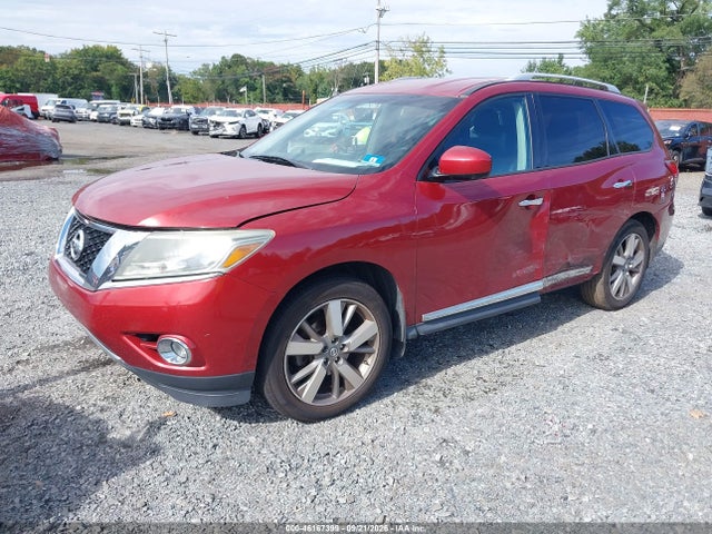 2014 Nissan Pathfinder Platinum მანქანა იყიდება აუქციონზე, vin: 5N1AR2MM1EC613474, აუქციონის ნომერი: 46167399
