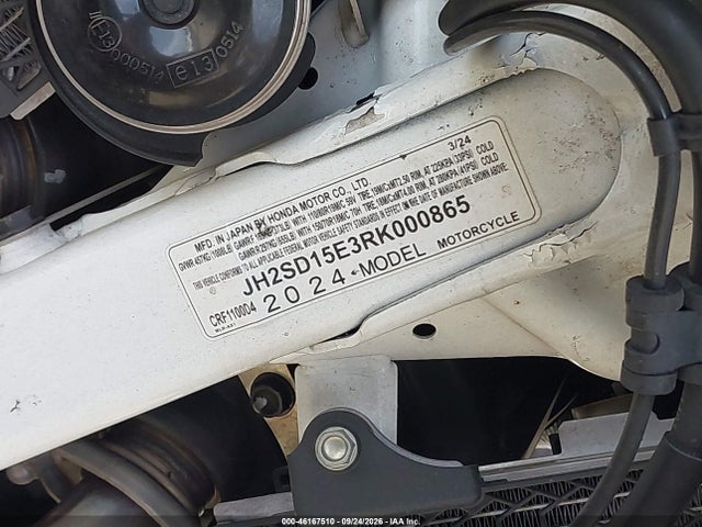 Honda Crf1100 D4 2024 JH2SD15E3RK000865 Image 10