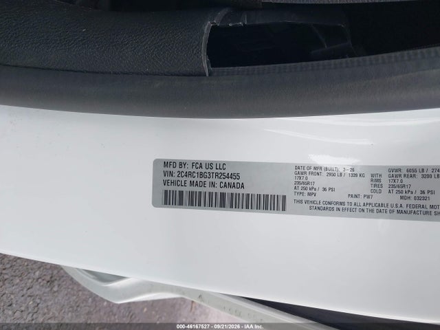 Chrysler Pacifica Select 2026 2C4RC1BG3TR254455 Image 9