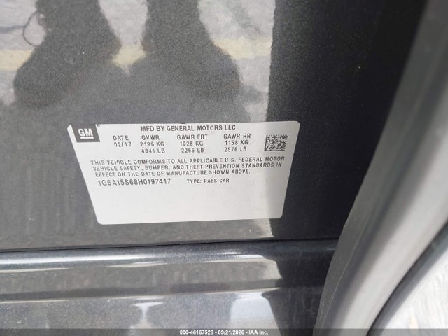 Aukcja sprzedaży 2017 Cadillac Cts-v, vin: 1G6A15S68H0197417, numer aukcji: 46167528