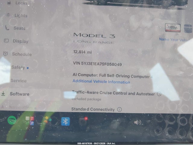 5YJ3E1EA7SF058049 Tesla Model 3 Long Range Rear-wheel Drive/standard Rear-wheel Drive