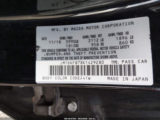 Продаж на аукціоні авто 2019 Mazda Cx-3 Sport, vin: JM1DKFB78K1429280, номер лоту: 46167853
