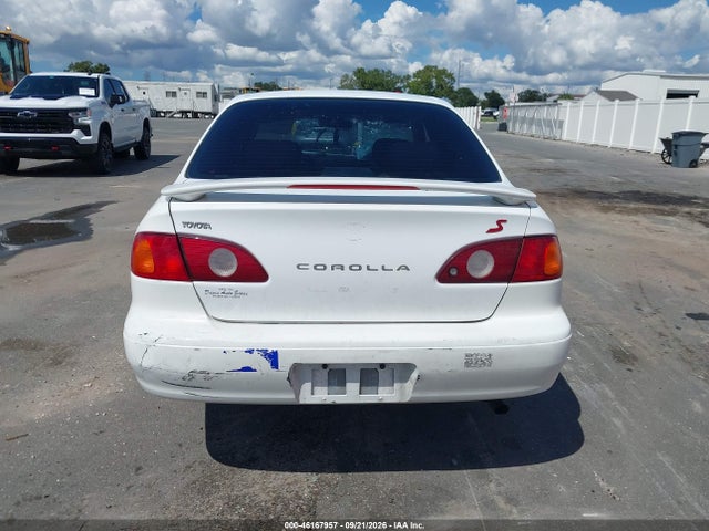 2001 Toyota Corolla S მანქანა იყიდება აუქციონზე, vin: 1NXBR12E11Z481363, აუქციონის ნომერი: 46167957