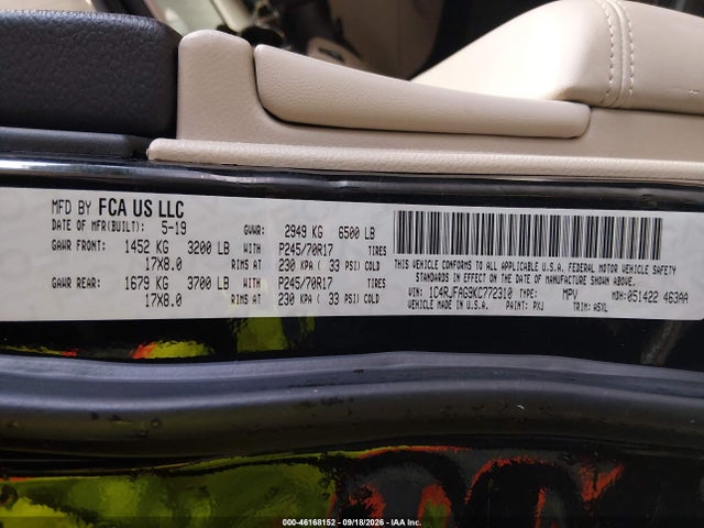 Продажа на аукционе авто 2019 Jeep Grand Cherokee Laredo E 4x4, vin: 1C4RJFAG9KC772310, номер лота: 46168152