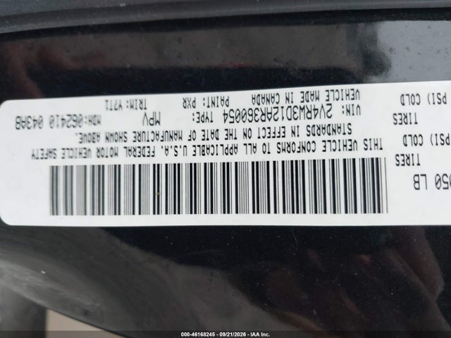 2010 Volkswagen Routan Se მანქანა იყიდება აუქციონზე, vin: 2V4RW3D12AR360054, აუქციონის ნომერი: 46168245