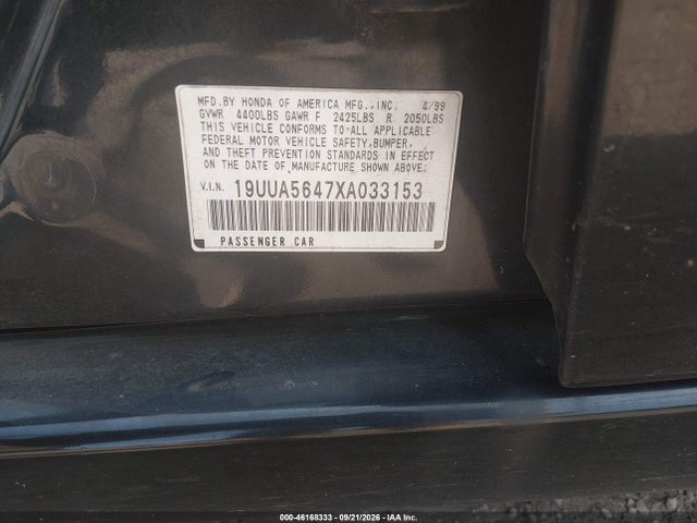 Aukcja sprzedaży 1999 Acura Tl 3.2, vin: 19UUA5647XA033153, numer aukcji: 46168333