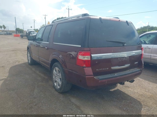 46168415 :رقم المزاد ، 1FMJK1MTXFEF40116 vin ، 2015 Ford Expedition Max Platinum مزاد بيع