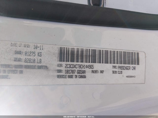 Продажа на аукционе авто 2012 Dodge Charger R/t, vin: 2C3CDXCT8CH144965, номер лота: 46168418