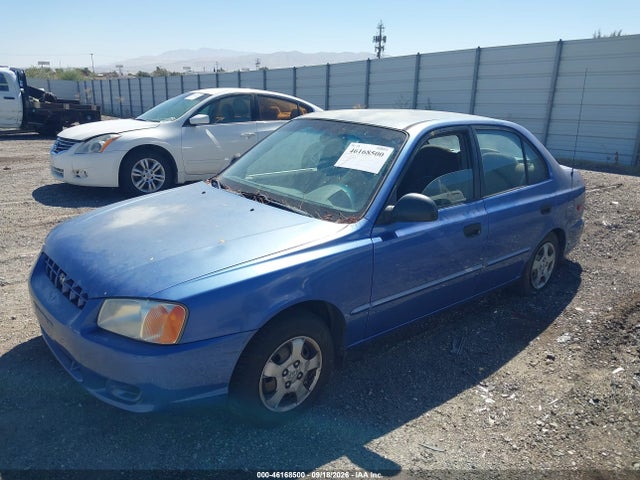 46168500 :رقم المزاد ، KMHCG45CX2U352738 vin ، 2002 Hyundai Accent Gl مزاد بيع