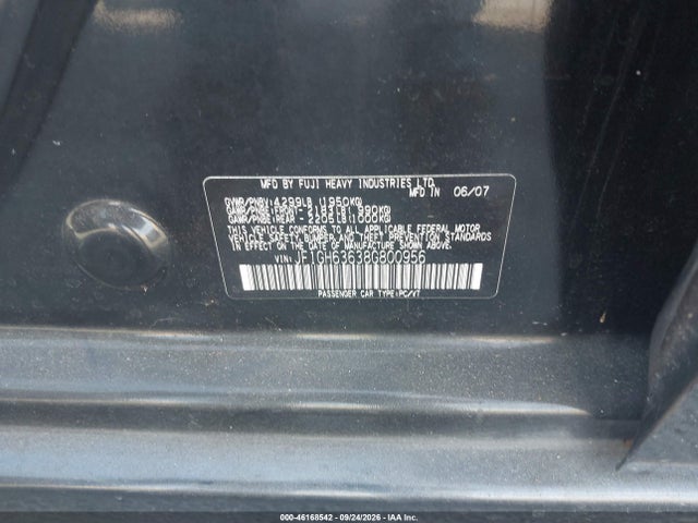 Продажа на аукционе авто 2008 Subaru Impreza Outback Sport, vin: JF1GH63638G800956, номер лота: 46168542
