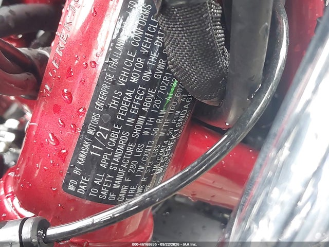 2022 Kawasaki Er650 K მანქანა იყიდება აუქციონზე, vin: ML5EREK18NDA65853, აუქციონის ნომერი: 46168695