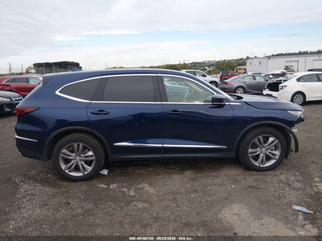 2022 Acura Mdx Standard მანქანა იყიდება აუქციონზე, vin: 5J8YE1H39NL005214, აუქციონის ნომერი: 46168780