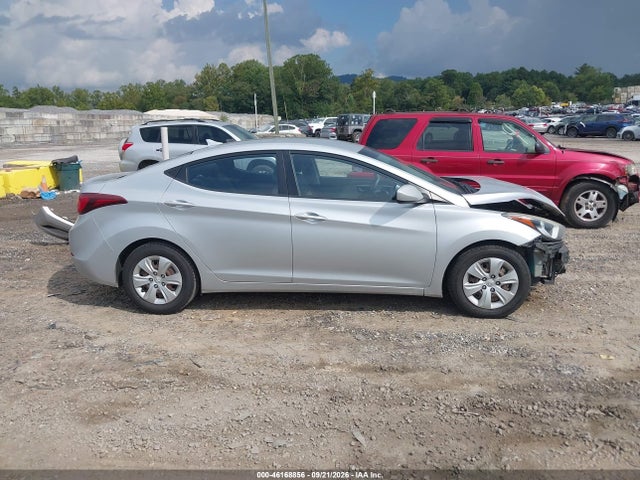 2016 Hyundai Elantra Se მანქანა იყიდება აუქციონზე, vin: KMHDH4AE0GU490269, აუქციონის ნომერი: 46168856